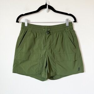 REI Co-op Trailmade Cargo Shorts Womens Small Green Outdoor Hiking Pockets
